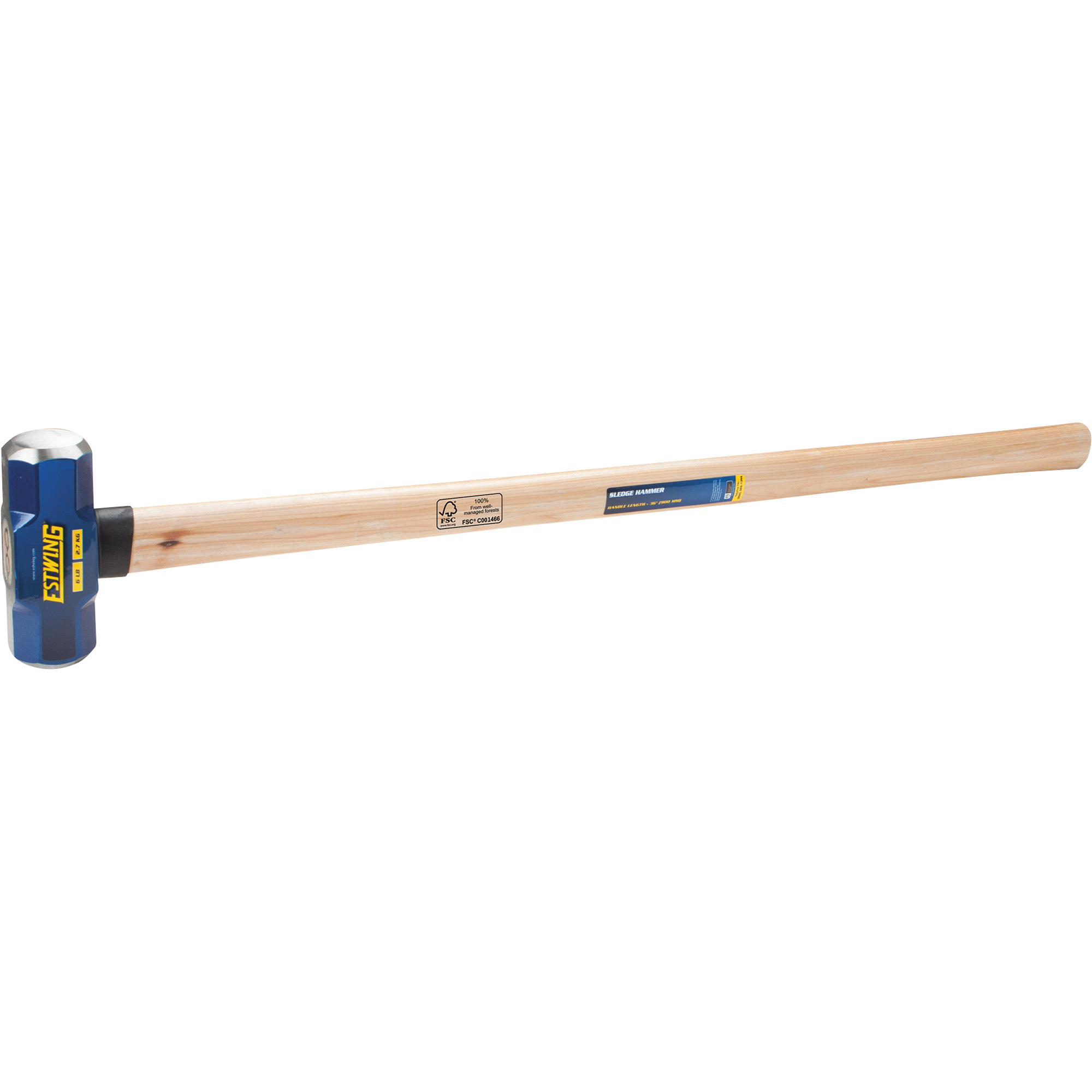 Estwing Sledge Hammer with Wood Handle, 6-Lb., 36in.L, Model# ESH-636W